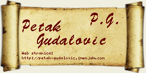 Petak Gudalović vizit kartica